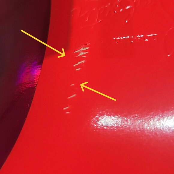 BRAND NEW LOUBOUTIN Metallic Pink Patent Hot Chick 100 Pump IT 38 New &Box &Bag - Picture 8 of 16